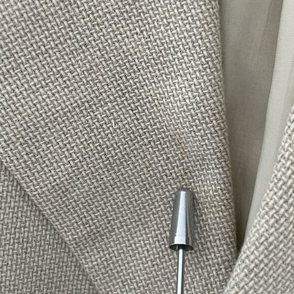 Valentino Neiman Marcus Blazer 37R Linen Cotton Classic Fit Mens Sport Coat - Picture 5 of 16